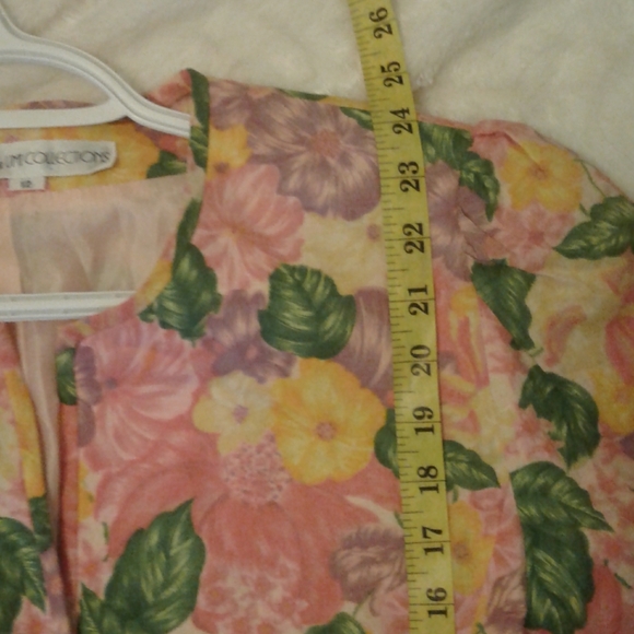 ANNE CRIMMINS 90's vintage floral women jacket - Picture 6 of 8